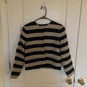 Alice+Olivia Cropped Metallic Blazer